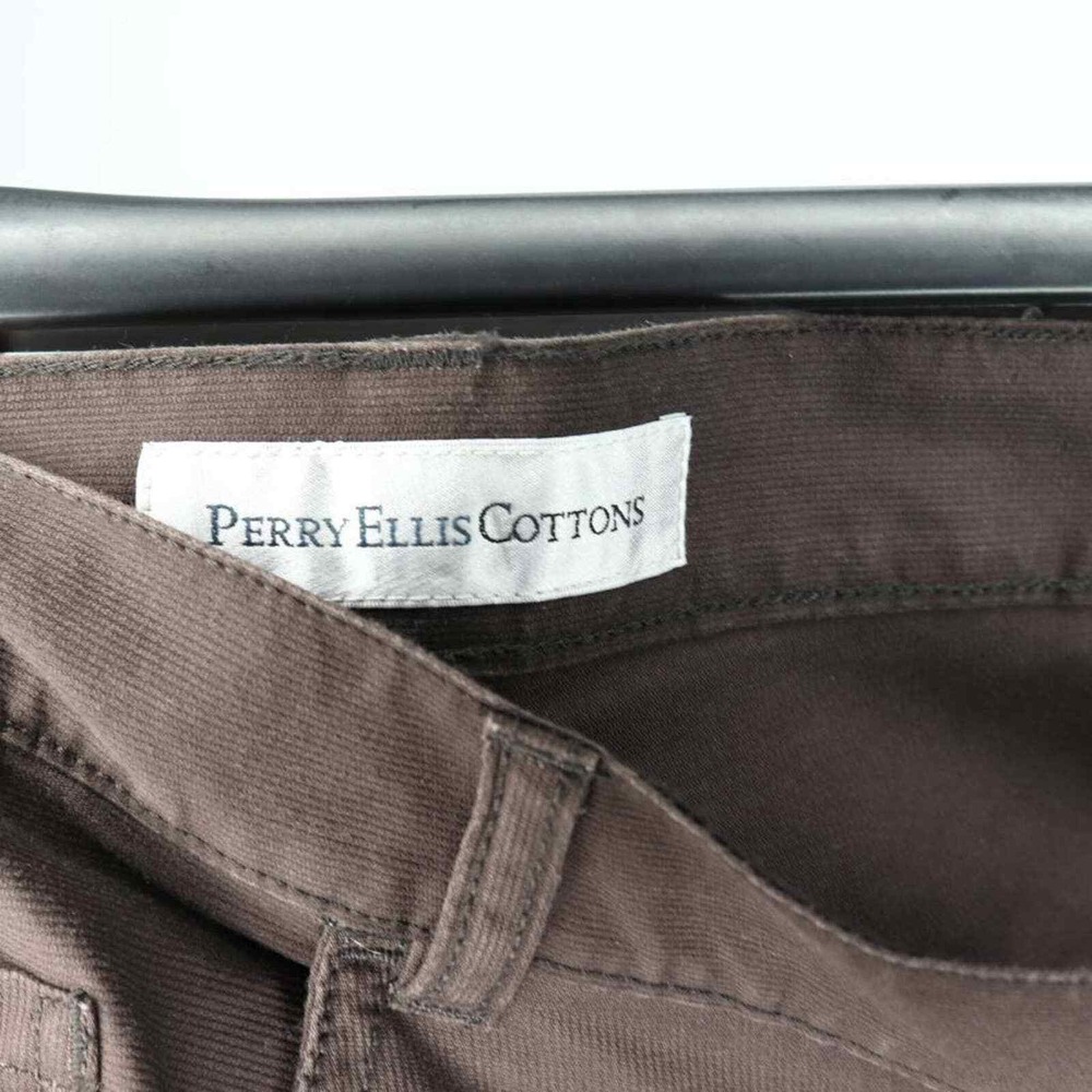 Cotton Casual Pants Brown Chinos Straight Leg Everyday Comfort 42x30 - Picture 6 of 13
